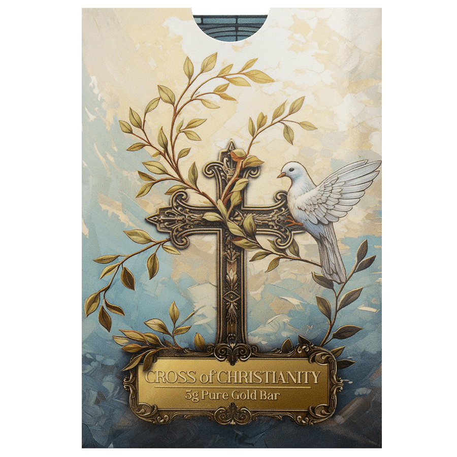 5 gram Gold Bar - Christian Cross thumbnail 5