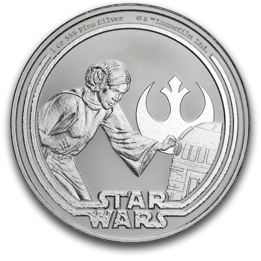1 ounce Silver Coin - Star Wars Princess Leia 2025 — photo 1
