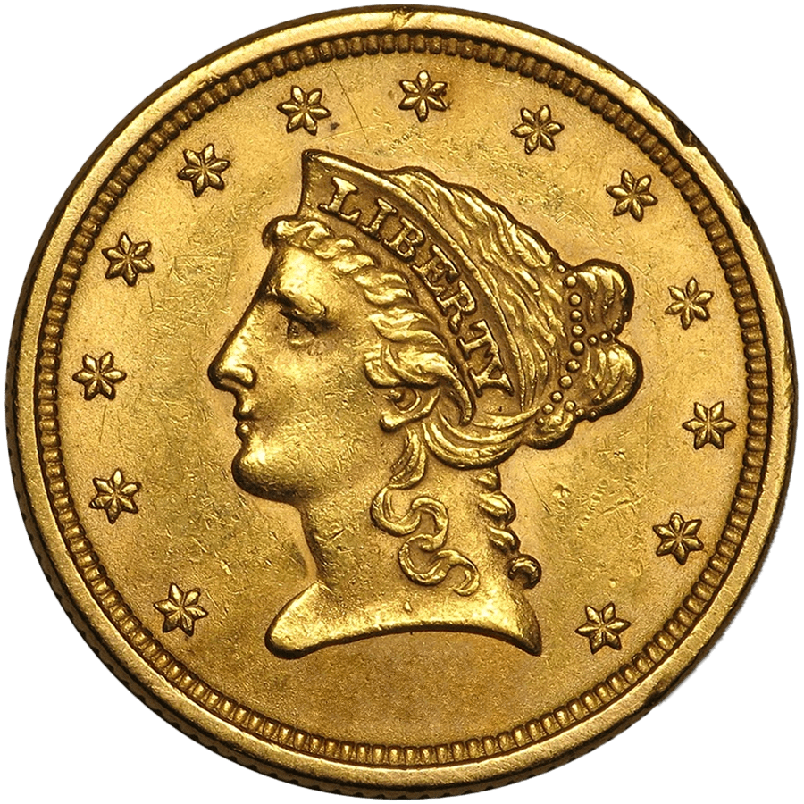 2.5 US Dollars Gold Coin - Liberty Quarter Eagle Mixed Years — photo 1
