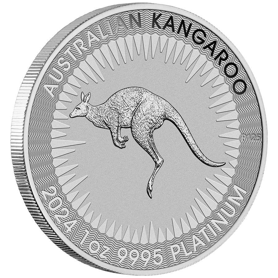 1 ounce Platinum Coin - Australia Kangaroo 2024 thumbnail 3