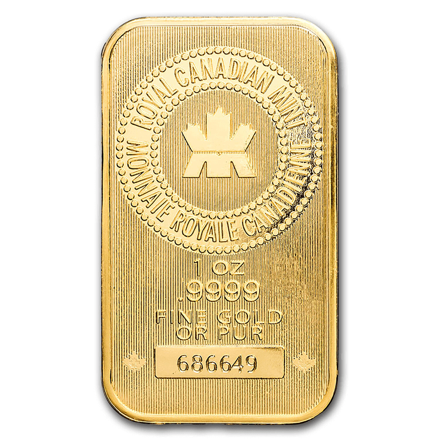 1 ounce Gold Bar - Royal Canadian Mint thumbnail 3