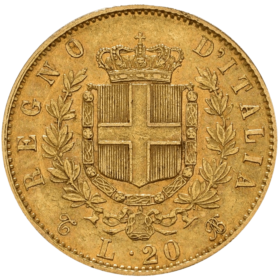 20 Italian Lire Gold Coin - Mixed Years thumbnail 2