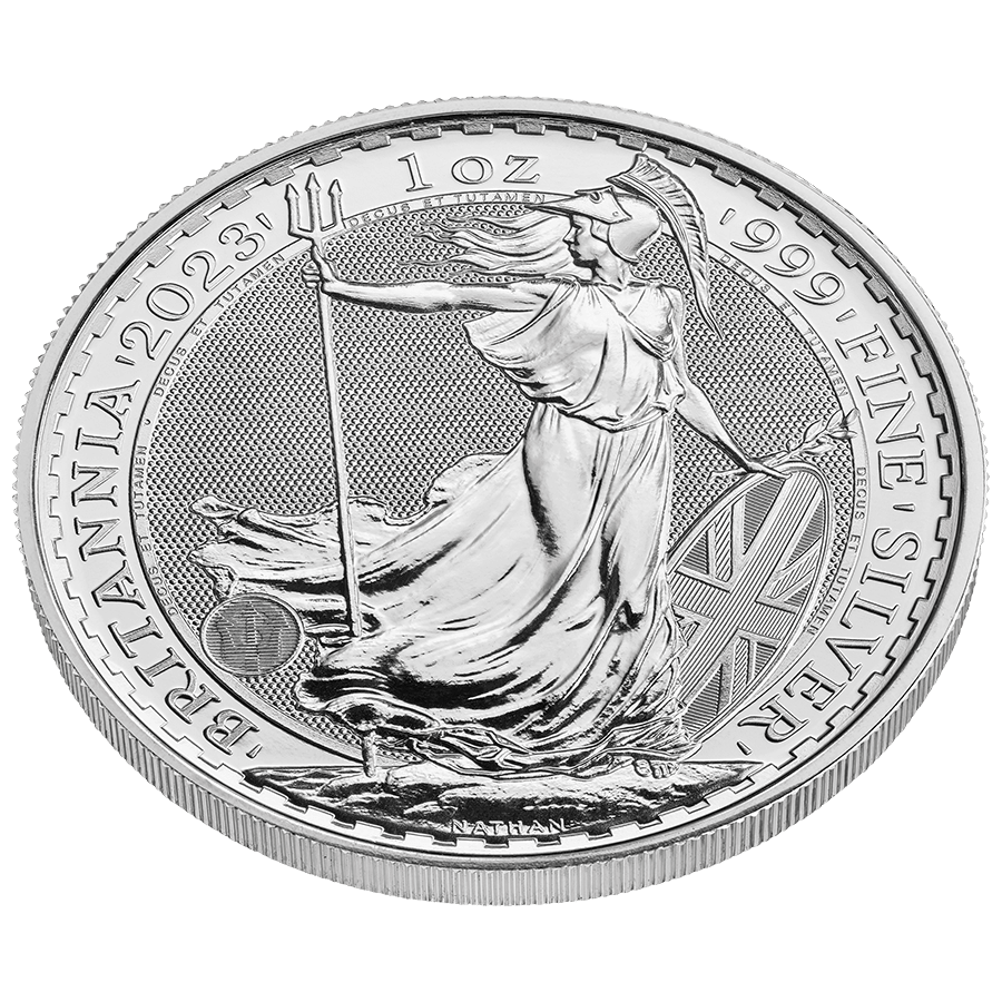 1 ounce Silver Coin - Britannia Charles III - 2023 BU thumbnail 3