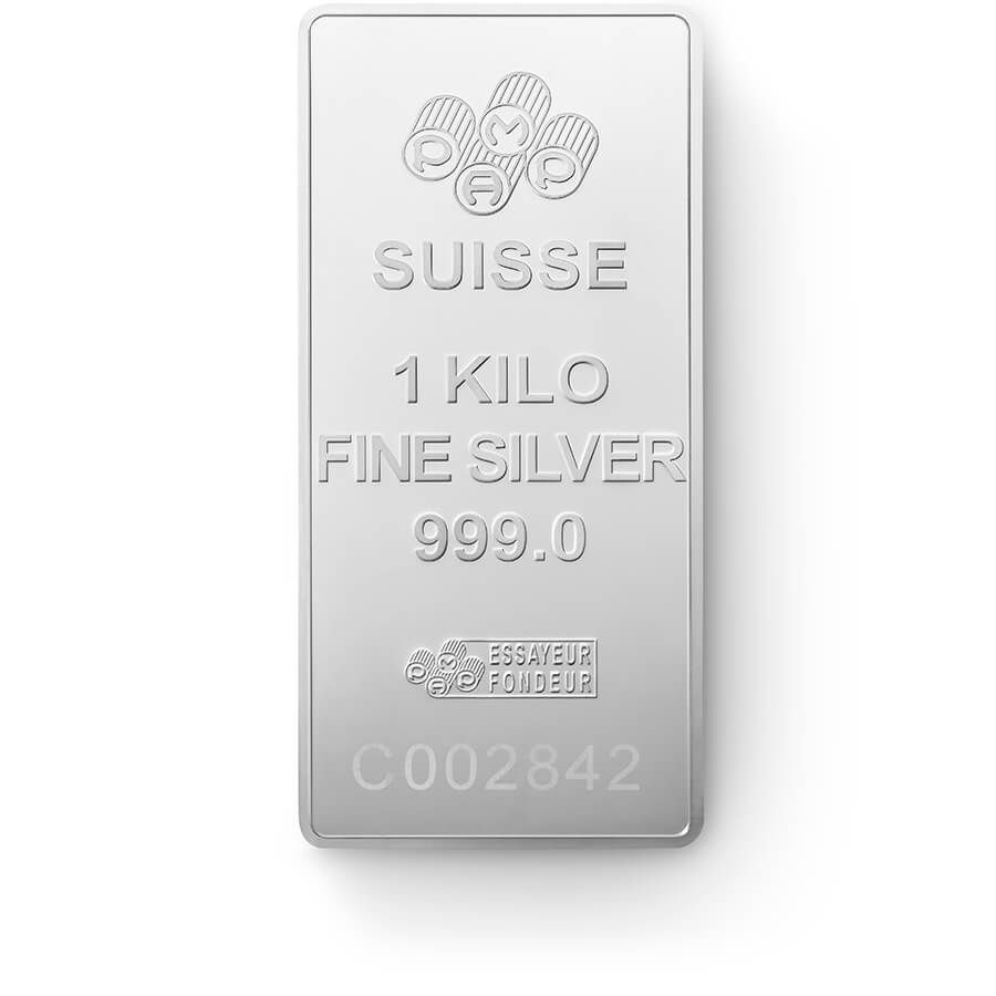 1 kilogram Silver Bar - PAMP Suisse Lady Fortuna thumbnail 2