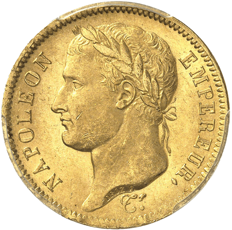 40 Francs Gold Coin - Napoleon Tête Laurée Empire 1812  — photo 1