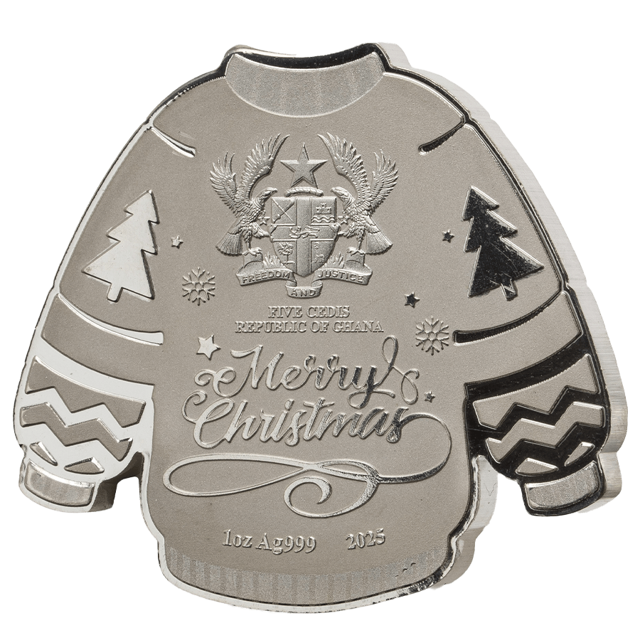 1 ounce Silver Coin - Christmas Sweater thumbnail 2