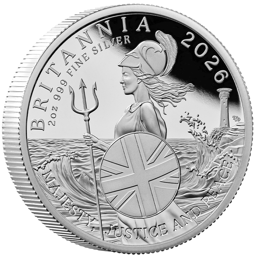 2 ounce Silver Coin - Britannia Proof 2026 thumbnail 4