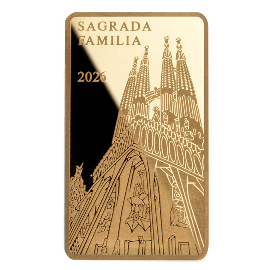 1/200 oz Gold Bar - Landmarks of the World - Sagrada Familia — photo 1