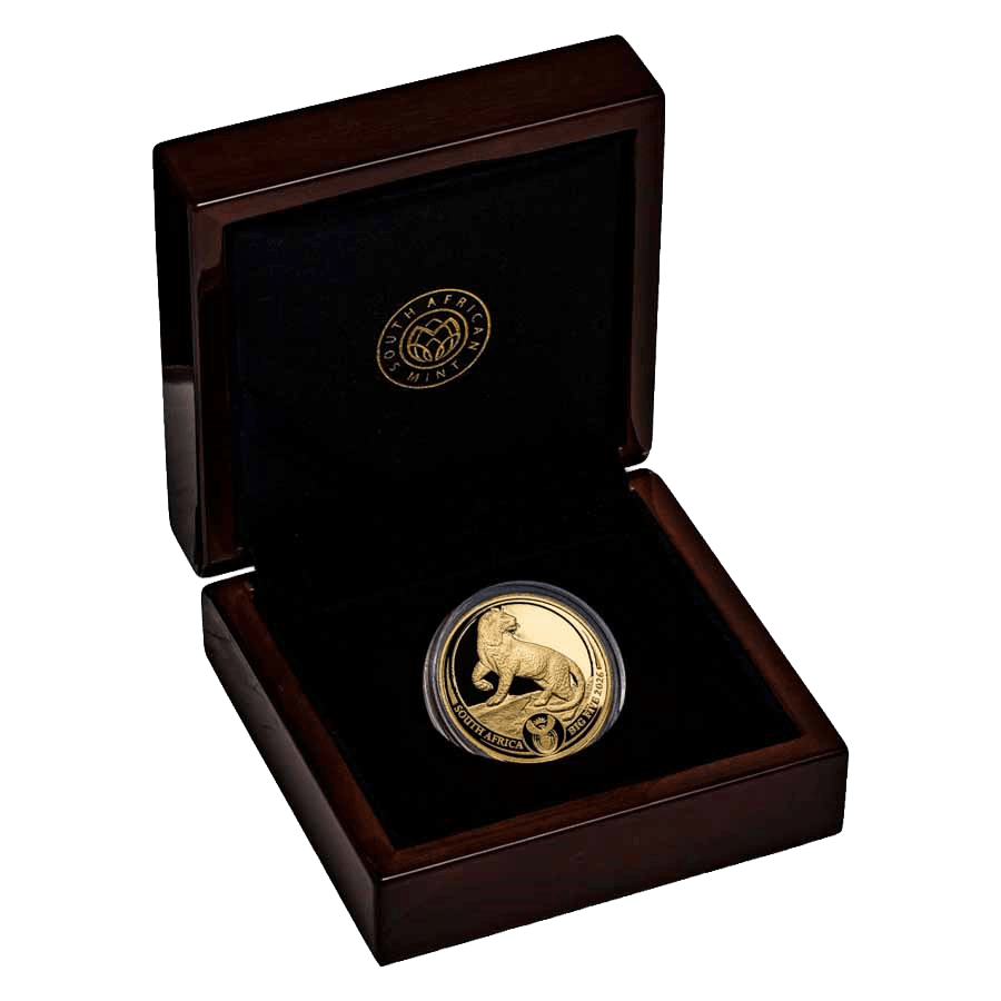 1 ounce Gold Coin - South Africa Big Five Leopard Proof 2026 thumbnail 4