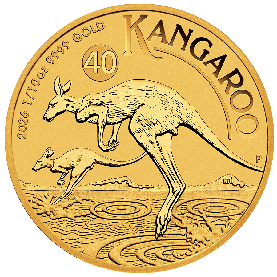 1/10 ounce Gold Coin - Australia Kangaroo 2026 — photo 1