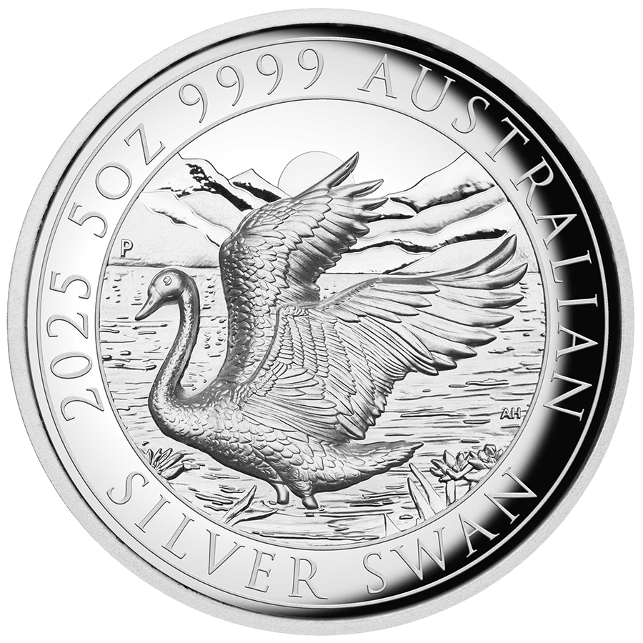 5 ounce Silver Coin - Australia Swan Proof HR 2025 — photo 1