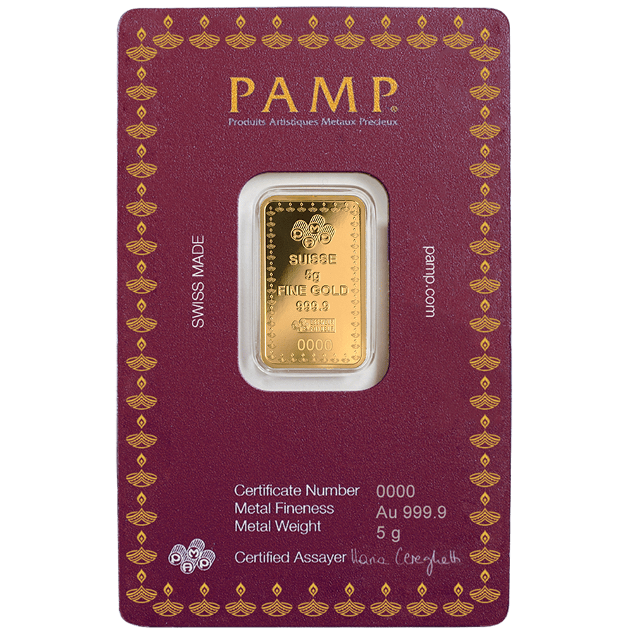 5 gram Gold Bar - Diwali Lakshmi thumbnail 4