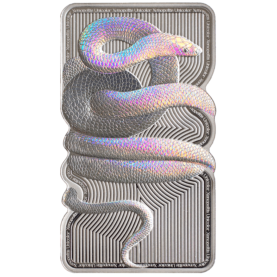1 ounce Silver Bar – Nature’s Grip Sunbeam Snake​ thumbnail 3
