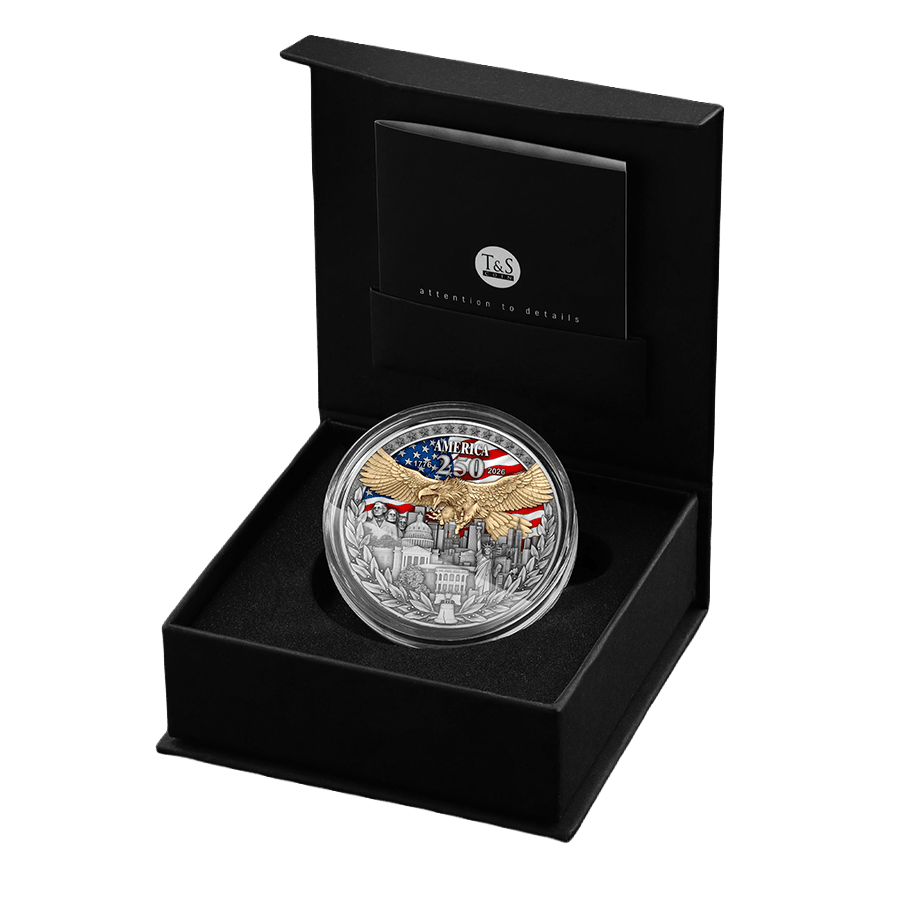 2 ounce Silver Coin - America 250 thumbnail 3