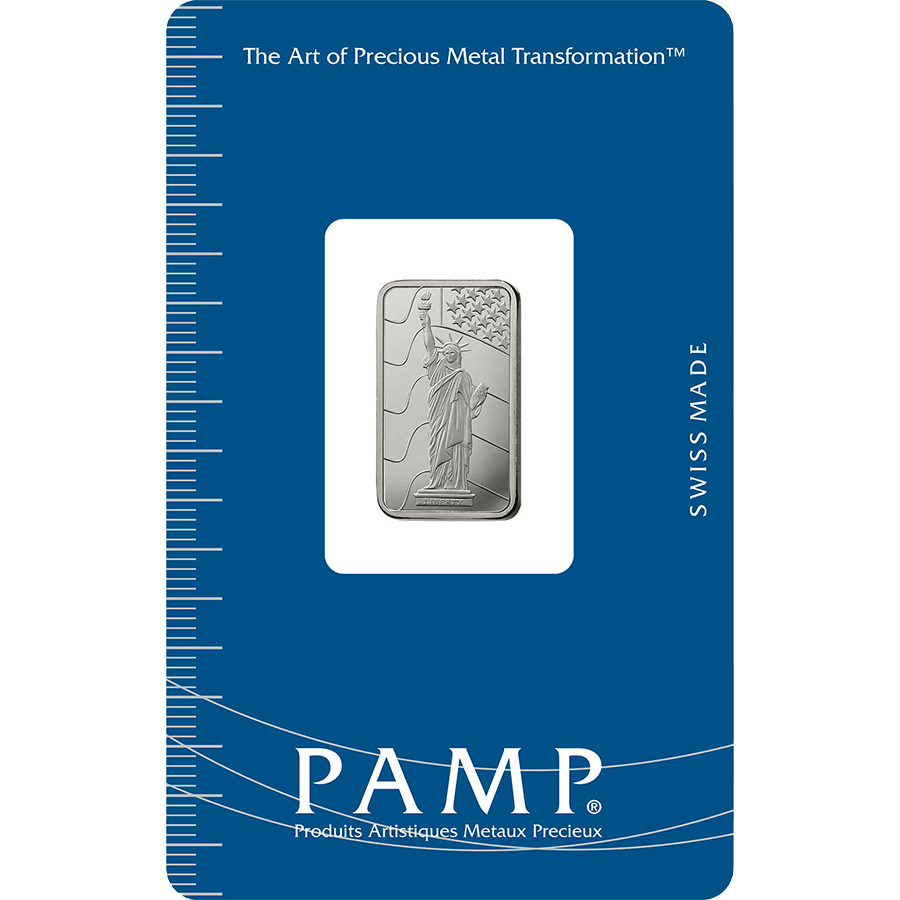 5 gram Platinum Bar - PAMP Suisse Liberty — photo 1
