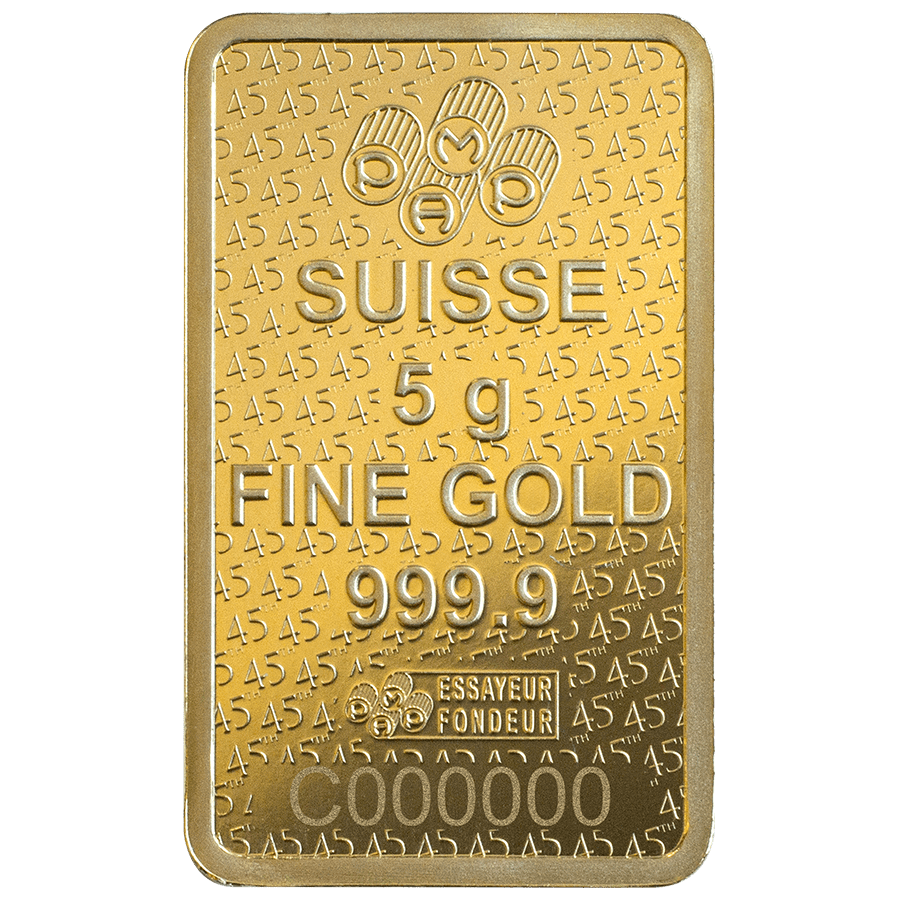 5 gram Gold Bar - Lady Fortuna 45th Anniversary thumbnail 4