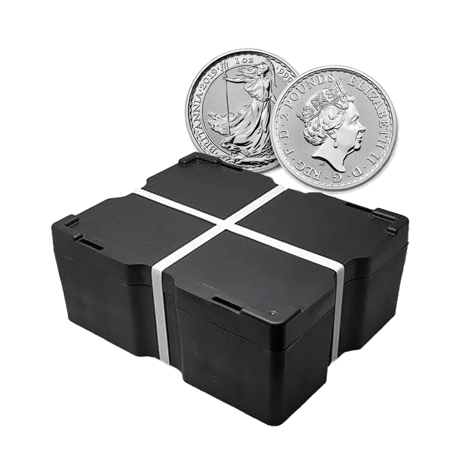 500 Coins Britannia Silver Monster Box (Mixed Years)  — photo 1