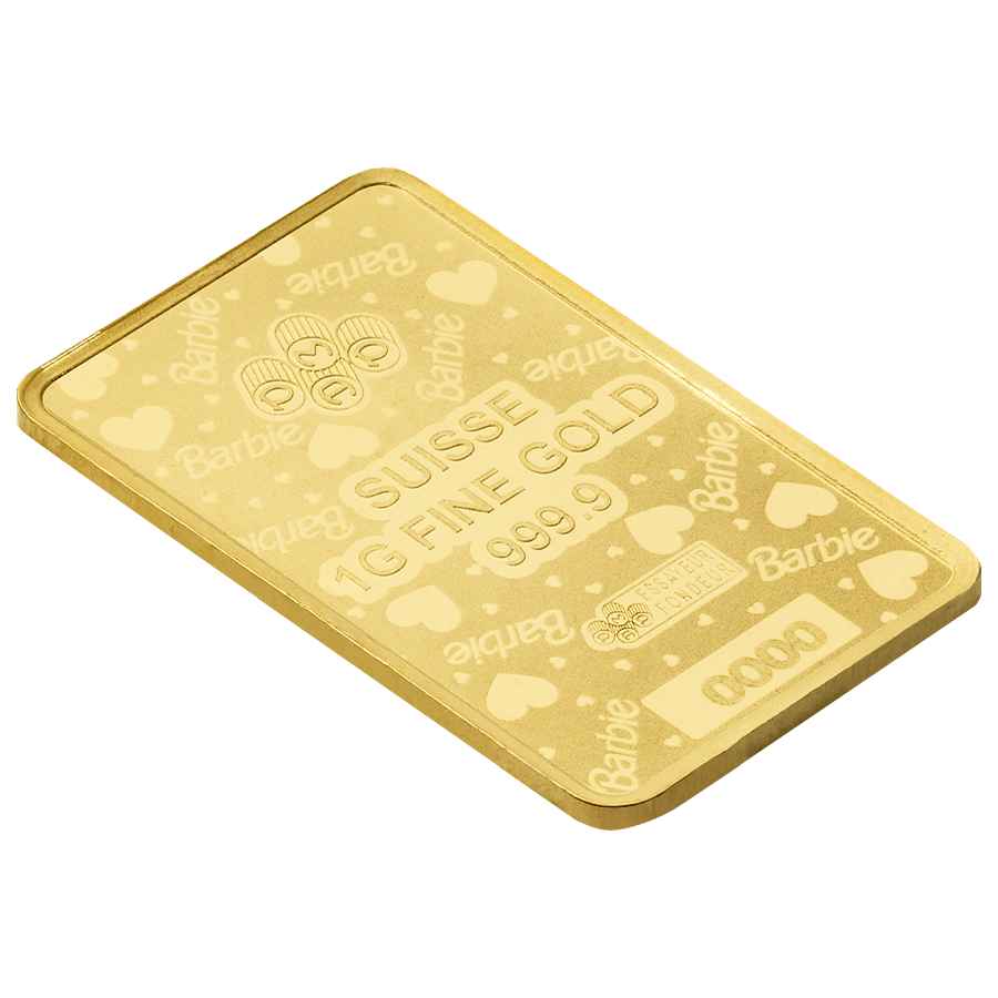 1 gram Gold Bar - Barbie Valentine's Day thumbnail 6