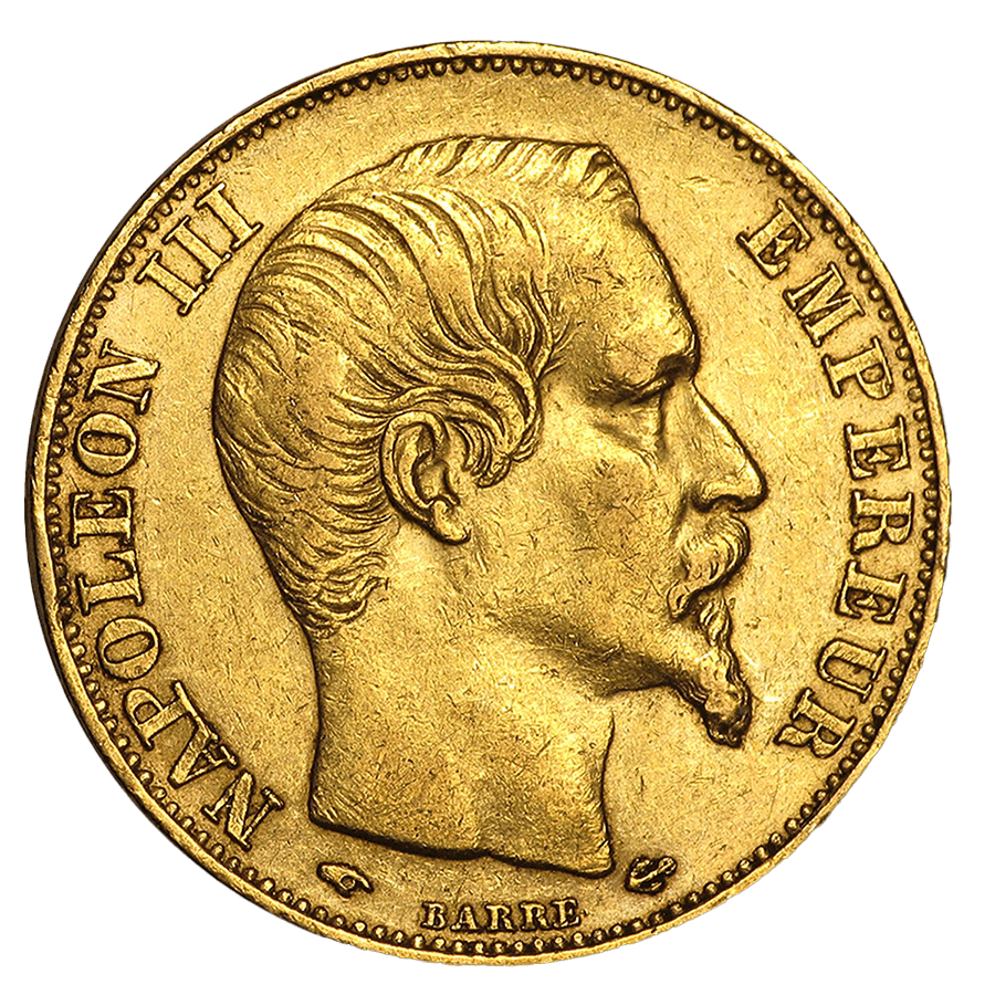 20 French Francs Gold Coin - Napoleon III (Laurel head or bare head) - Mixed Years — photo 1