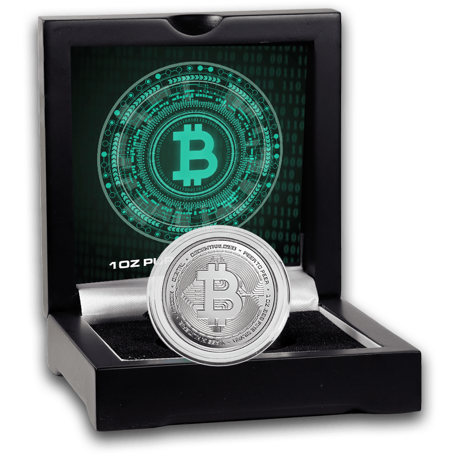 1 ounce Silver Coin - 2025 Bitcoin Proof with Box and COA — photo 1