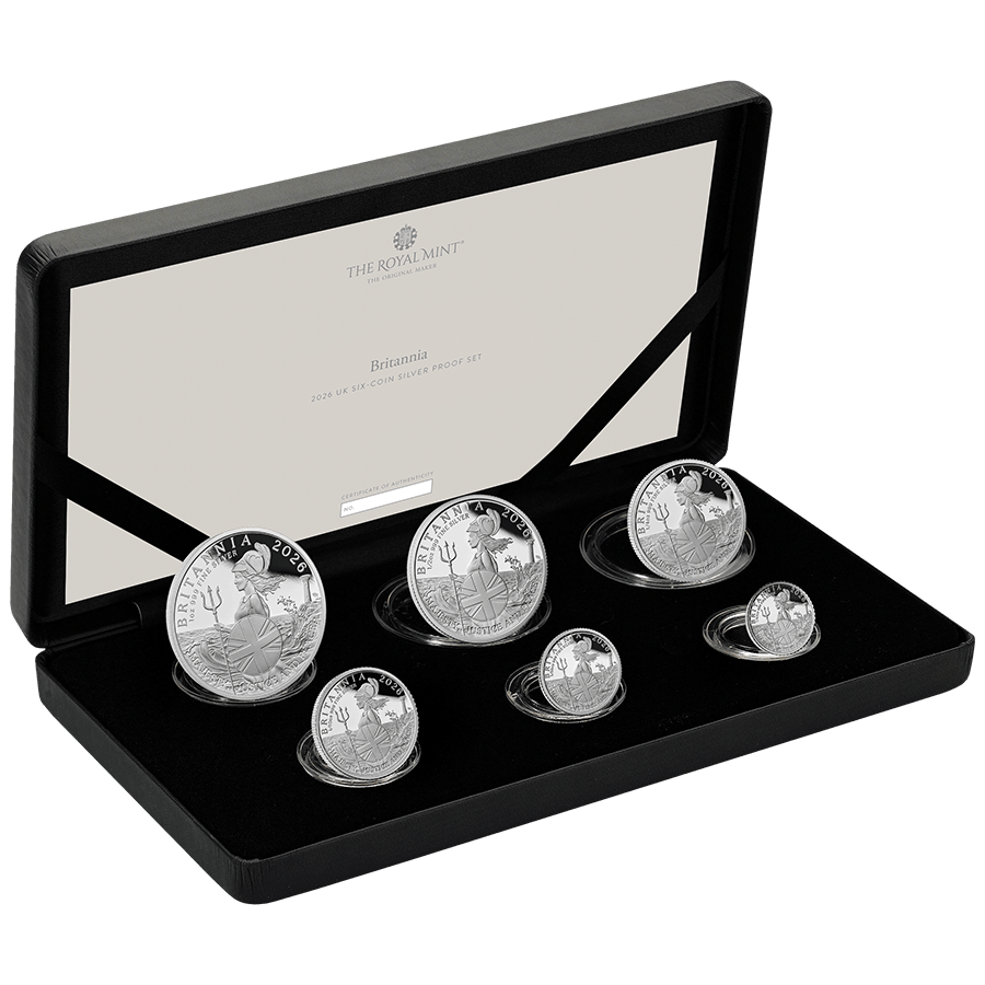 6 coin Silver Set - Britannia Proof 2026 — photo 1