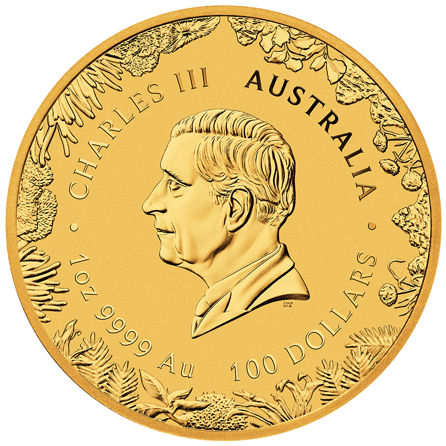 1 ounce Gold Coin - Wonders of Australia - The Outback thumbnail 2