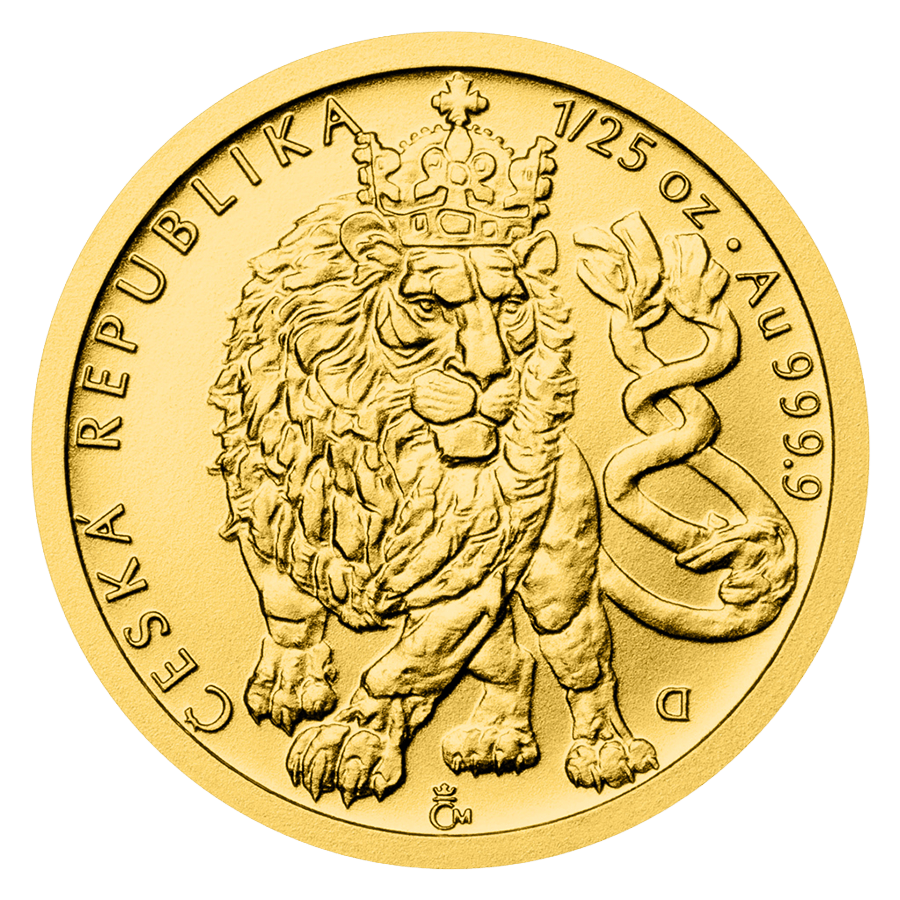 1/25 ounce Gold Coin - Czech Lion 2026 — photo 1