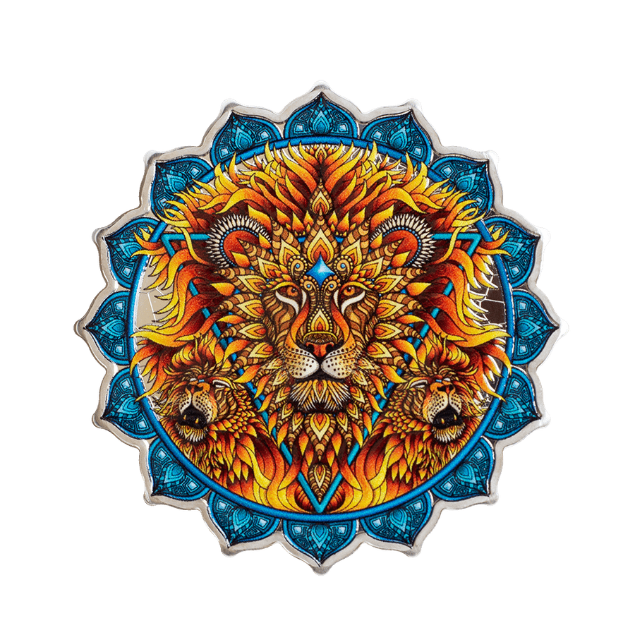 2 ounce Silver Coin – Lion of the 5th Chakra thumbnail 2