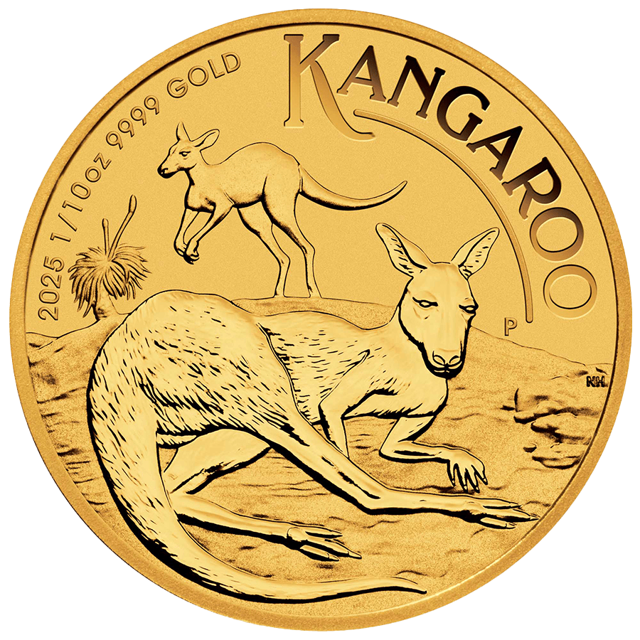 1/10 ounce Gold Coin - Australia Kangaroo 2025 — photo 1