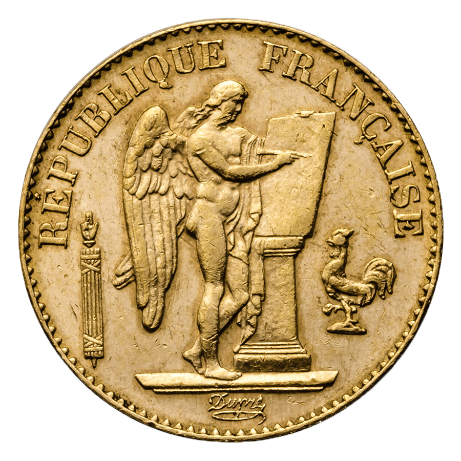 20 French Francs Gold Coin - Lucky Angel (Genius) 1871-1898 — photo 1
