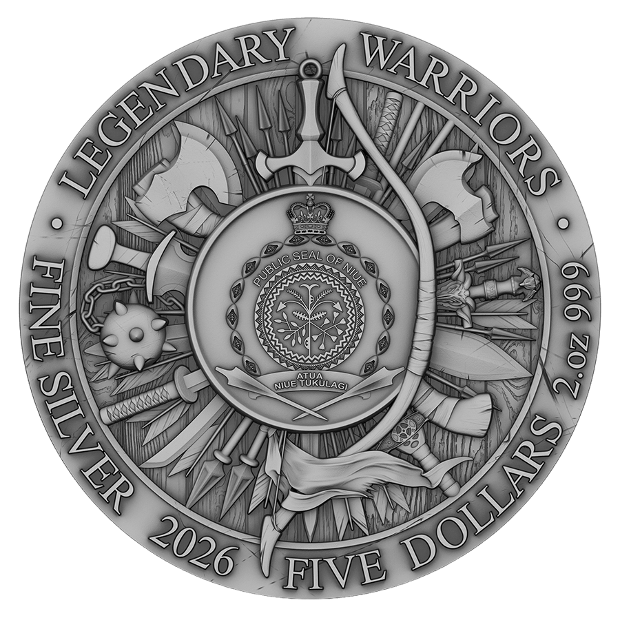 2 ounce Silver Coin - William Wallace Legendary Warrior thumbnail 2