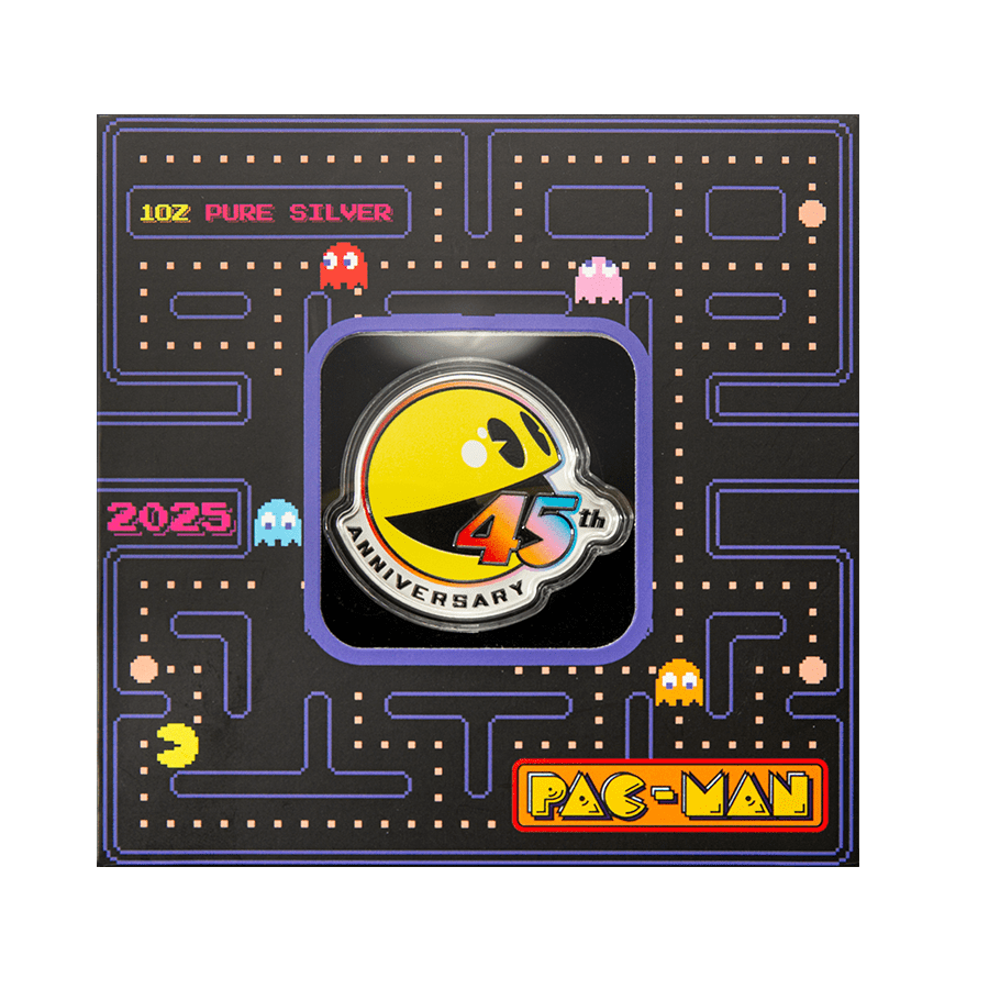1 ounce Silver Coin - Pac Man 45th Anniversary — photo 1