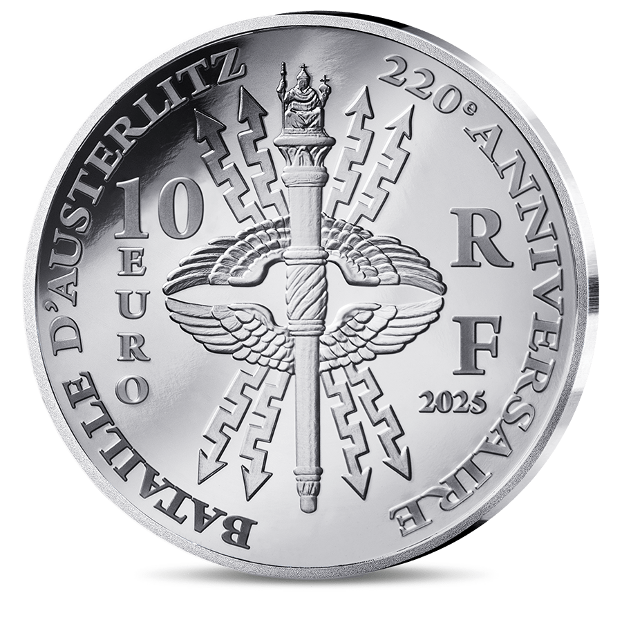22.2 gram Silver Coin - Battle of Austerlitz thumbnail 2