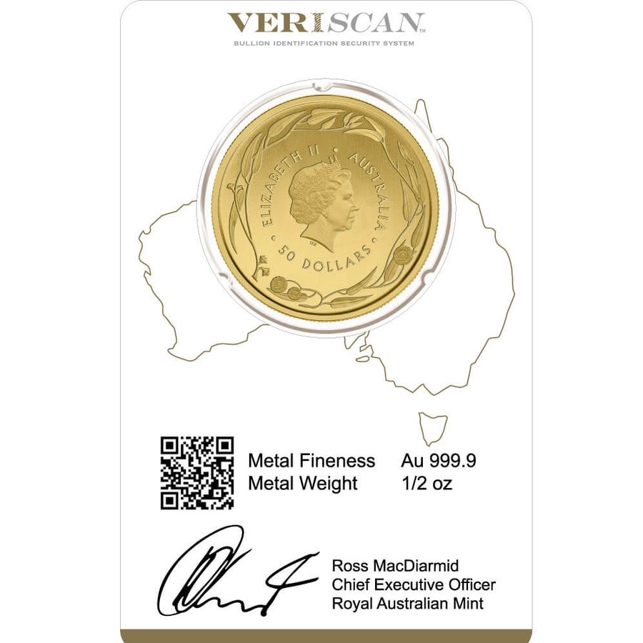 1/2 ounce Gold Coin - Kangaroo - Mixed Years thumbnail 4