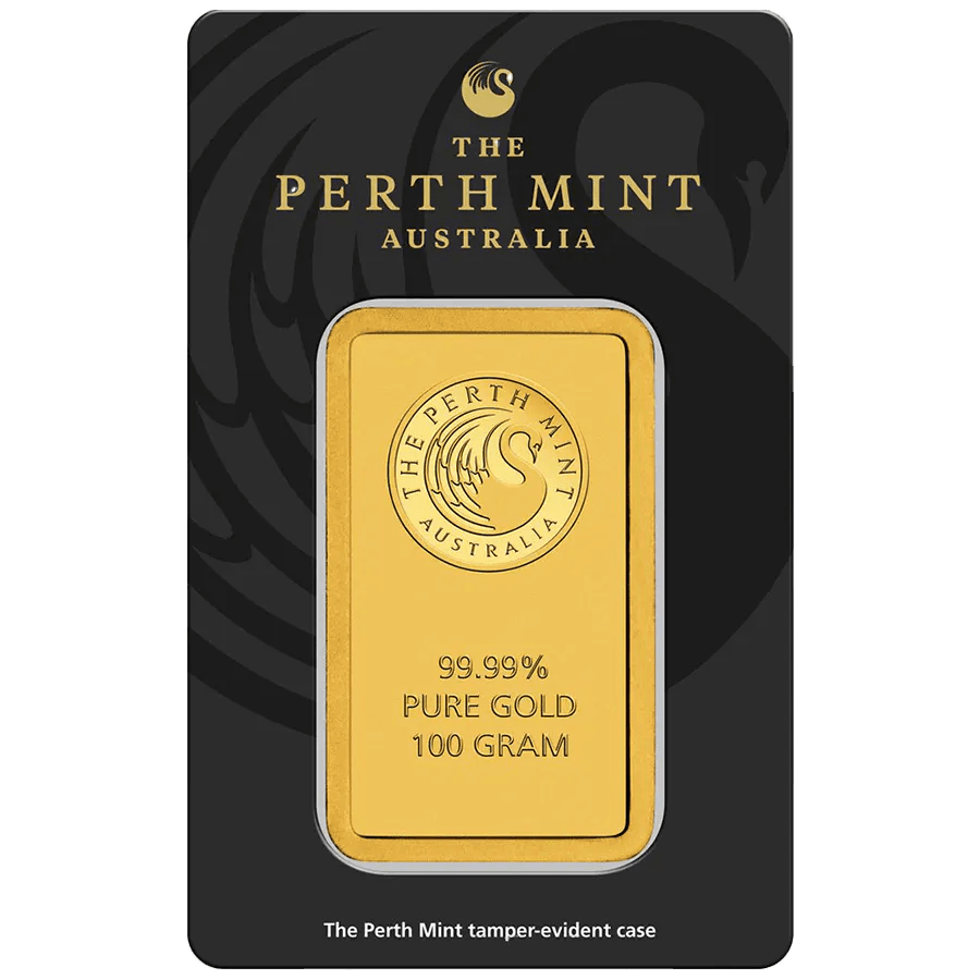 100 gram Gold Bar - The Perth Mint — photo 1