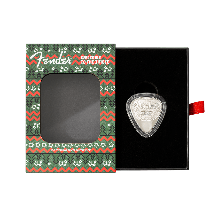 10 gram Sterling Silver - Fender Holiday Guitar Pick thumbnail 4