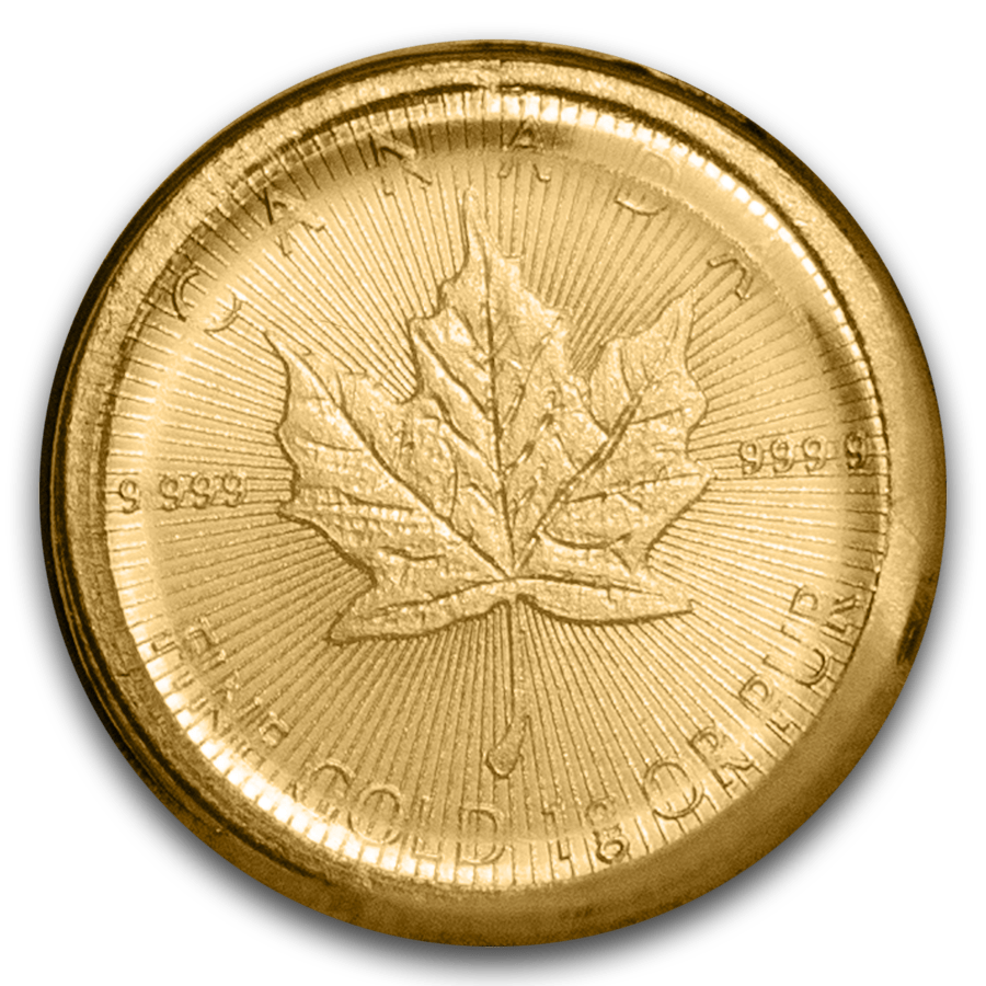 1 gram Maplegram Gold Coin - Maple Leaf (Mixed Years) — photo 1