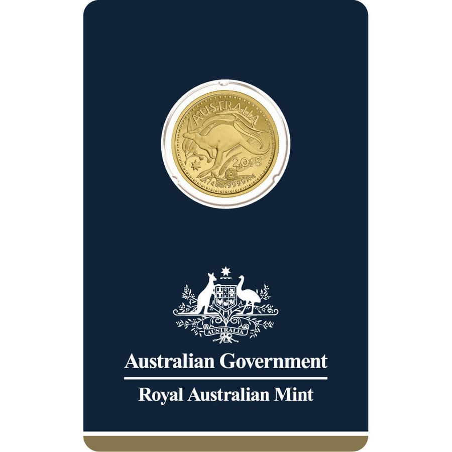 1/4 oz Fine Gold Coin 999.9 - Kangaroo Veriscan BU Mixed Years — photo 1