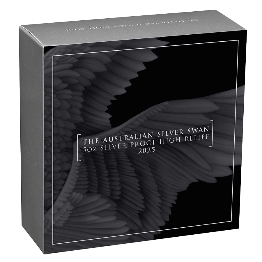 5 ounce Silver Coin - Australia Swan Proof HR 2025 thumbnail 5