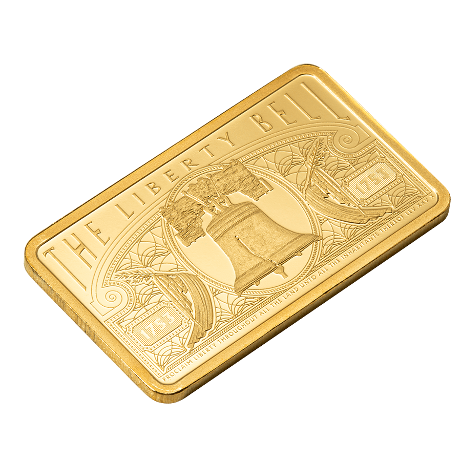 5 gram Gold Bar - America the Free Liberty Bell thumbnail 5