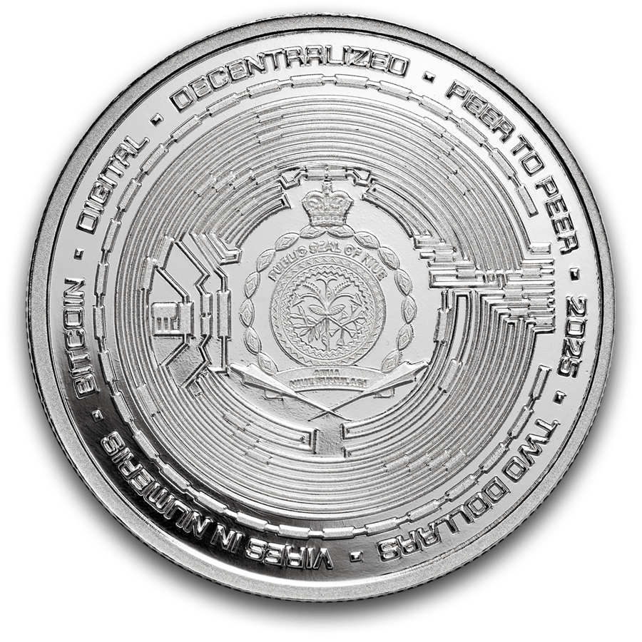 1 ounce Silver Coin - 2025 Bitcoin Proof with Box and COA thumbnail 3