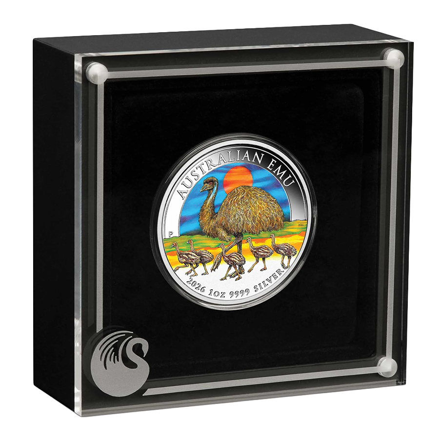 1 ounce Silver Coin - Perth Mint Colorized Emu 2026 thumbnail 5