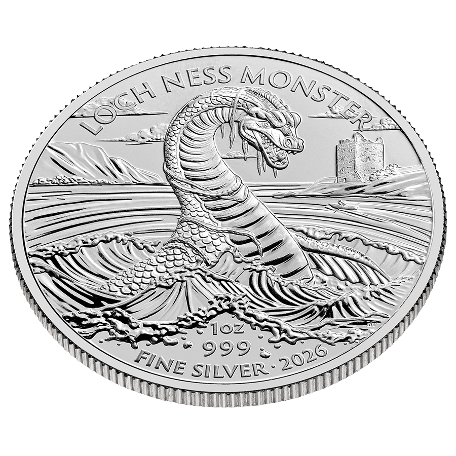 1 ounce Silver Coin - Legend of the Loch Ness thumbnail 3