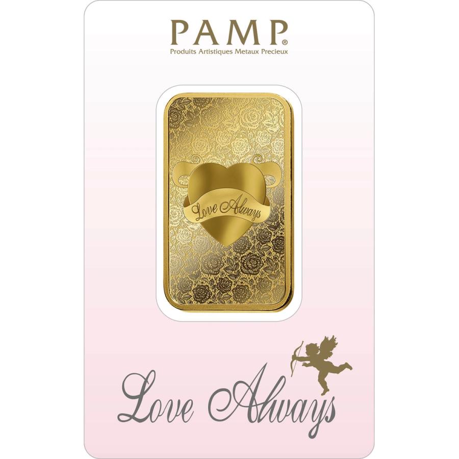 1 ounce Gold Bar  - PAMP Suisse Love Always — photo 1