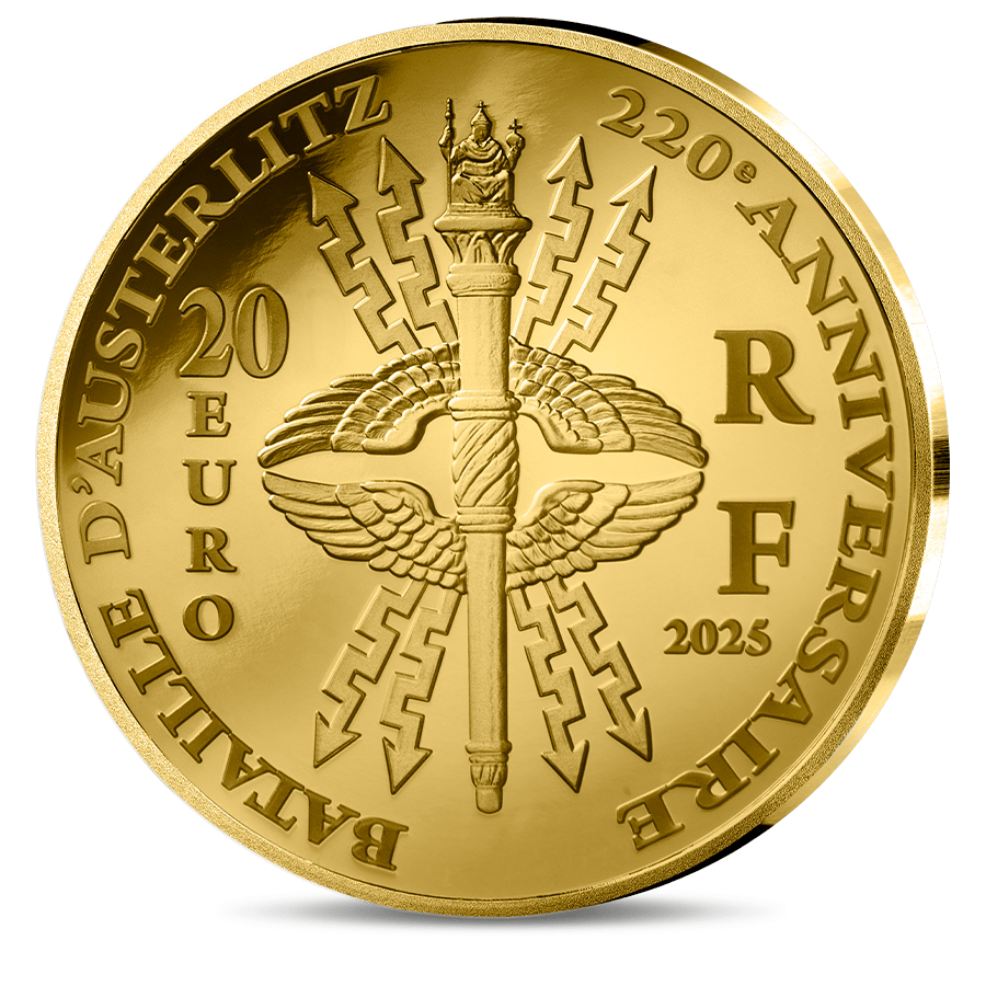 1/10 ounce Gold Coin - Battle of Austerlitz thumbnail 2