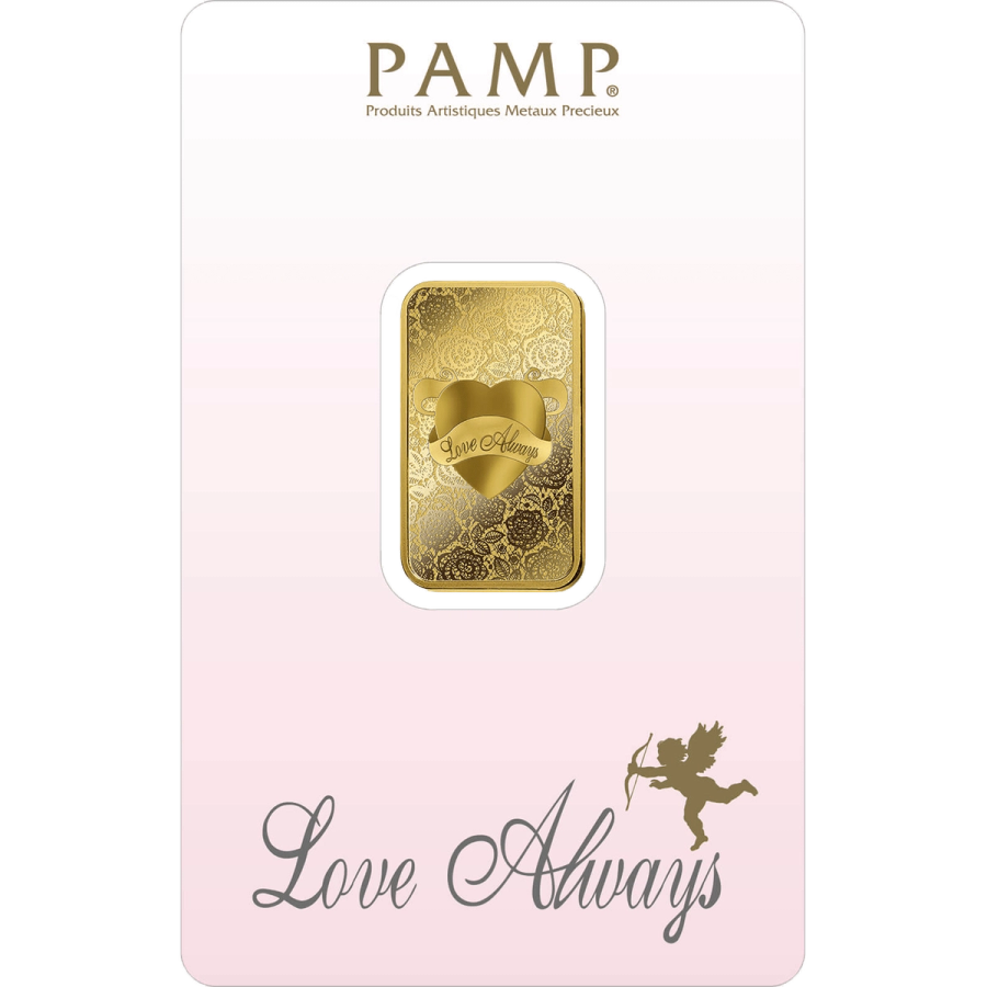 10 gram Gold Bar - PAMP Suisse Love Always — photo 1