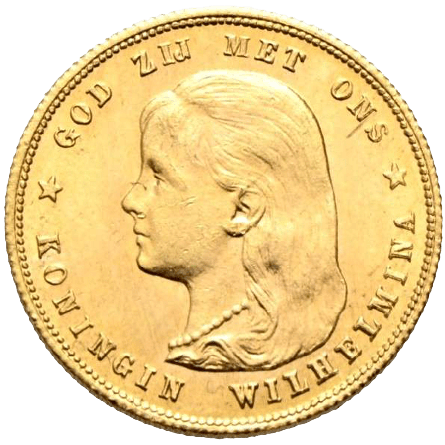 10 Guilders Netherlands Gold Coin - Wilhelmina - Mixed Years — photo 1
