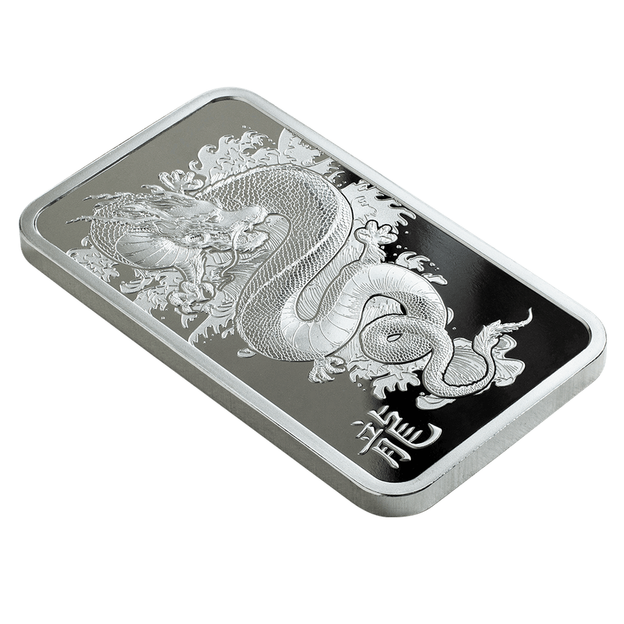 1 ounce Silver Bar - PAMP Suisse Lunar Dragon - 2024 thumbnail 5