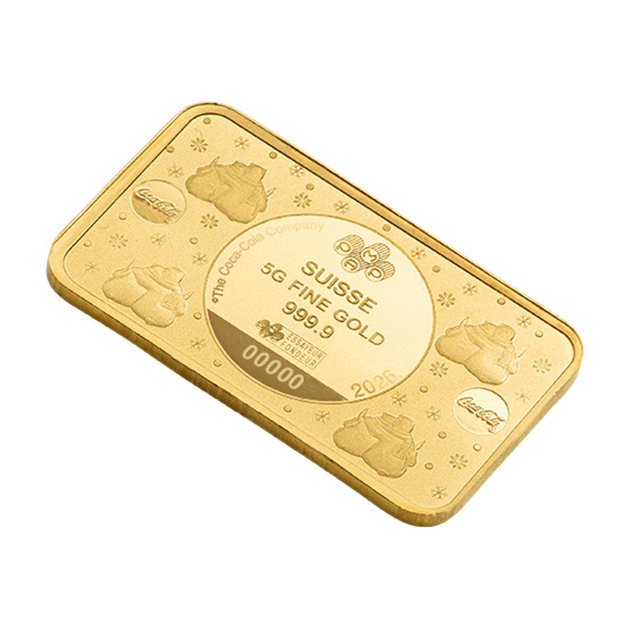 5 gram Gold Bar - Coca Cola Polar Bears thumbnail 6