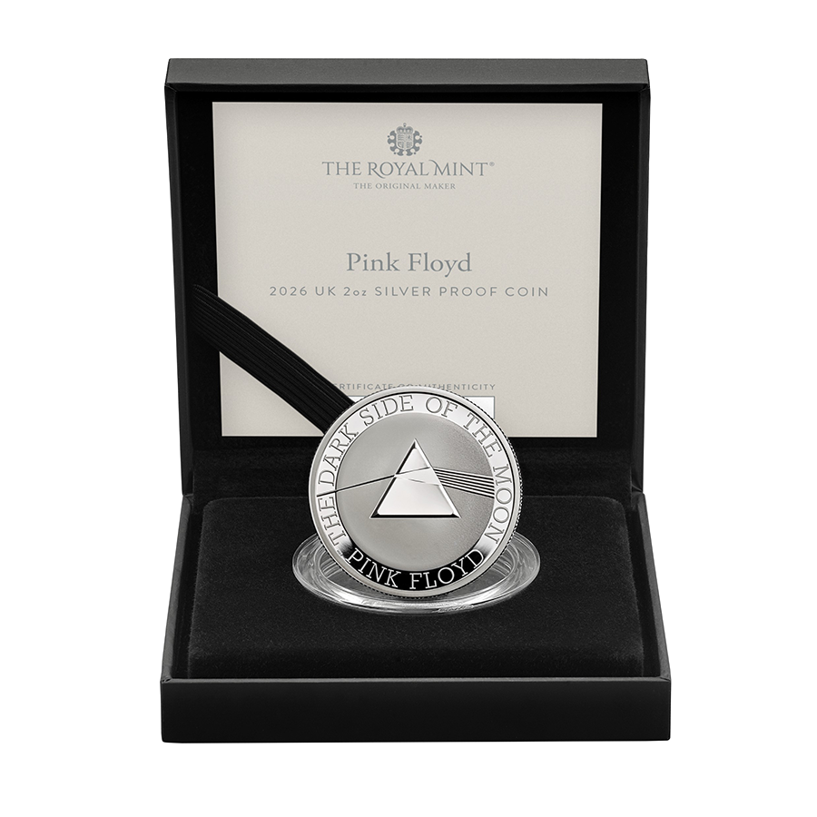 2 ounce Silver Coin - Music Legends Pink Floyd Proof thumbnail 3